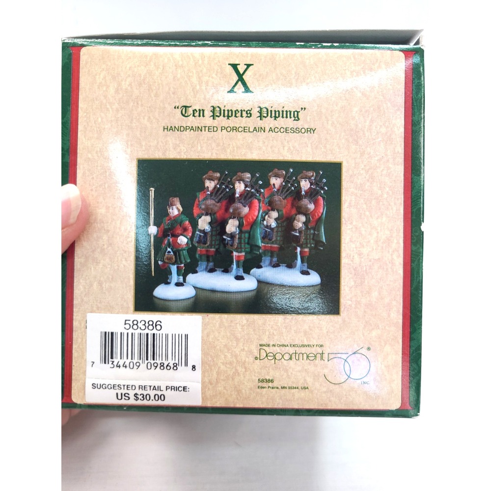Department 56 Twelve Days of Dickens Village Ten Pipers Piping